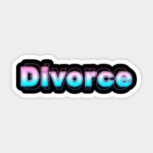 Divorce Sticker